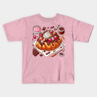 Chocolate Croisant V Kids T-Shirt